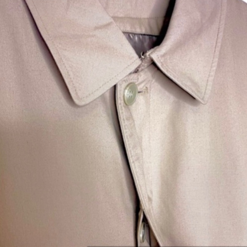 London Fog Vintage Men’s Tan Belted Trench Coat With Detachable Liner Size 42R - Picture 10 of 15